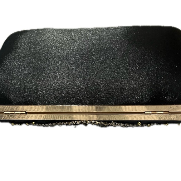 Embellished Black and Gold Clutch - Picture 7 of 11